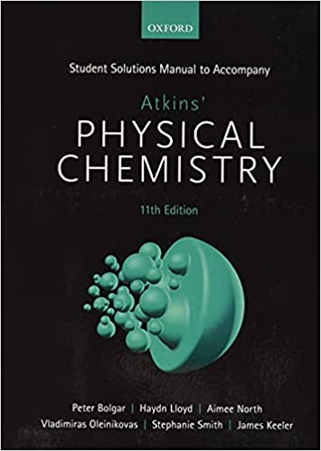 غلاف كتاب Student solutions manual for Physical chemistry بقلم بيتر وليام اتكينز غلاف كتاب Student solutions manual for Physical chemistry بقلم بيتر وليام اتكينز